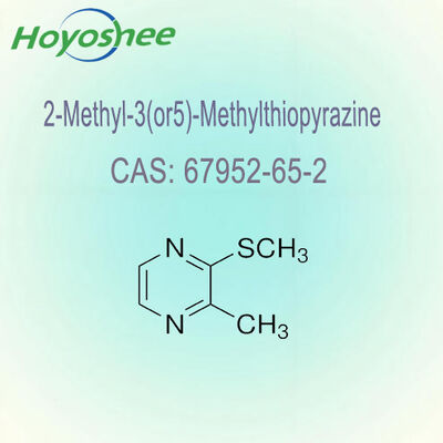 liquid 2-Methyl-3(Or5)-Methylthiopyrazine CAS 67952-65-2  Savory Flavor Enhancer with Characteristic notes of Roasted nuts, Peanuts, Popcorn, and Meaty or Brotty (crust of bread) Aromas