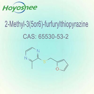 2-METHYL-3(5)(6)-FURFURYLTHIOPYRAZINE MIXTURE CAS 65530-53-2 Flavour Agents Intermediate Contributes to grilled, barbecued, and roasted profiles