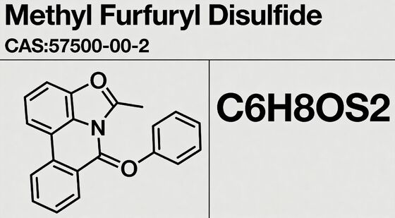 Methyl Furfuryl Disulfide CAS:57500-00-2 Toasted bread crust, Roasted meat, and Coffee aroma, with a hint of sulfur